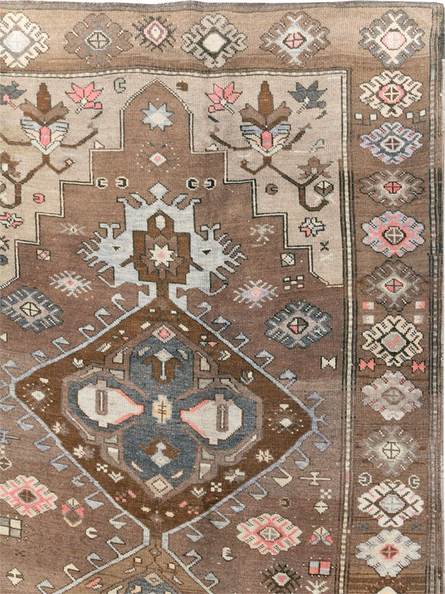 Vintage Turkish Anatolian Tribal Room Size Carpet, No.31467 - Gss