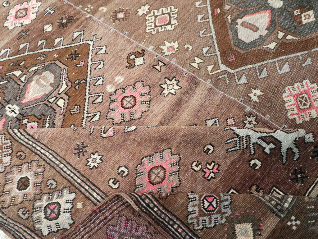 Vintage Turkish Anatolian Tribal Room Size Carpet, No.31467 - Gss