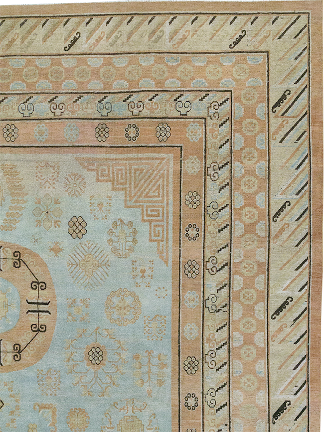 Antique East Turkestan Khotan Large Carpet, No.31472 - Gss