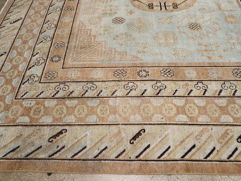 Antique East Turkestan Khotan Large Carpet, No.31472 - Gss