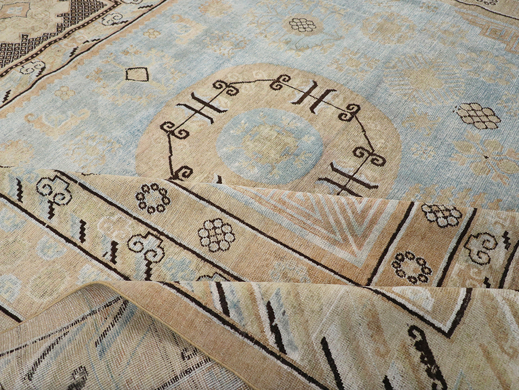 Antique East Turkestan Khotan Large Carpet, No.31472 - Gss