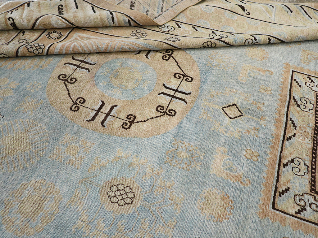 Antique East Turkestan Khotan Large Carpet, No.31472 - Gss