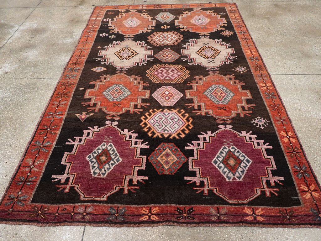 Vintage Turkish Anatolian Small Room Size Carpet, No.31479 - Gss