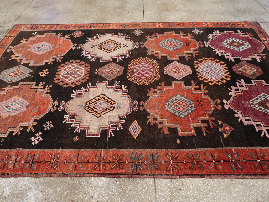 Vintage Turkish Anatolian Small Room Size Carpet, No.31479 - Gss