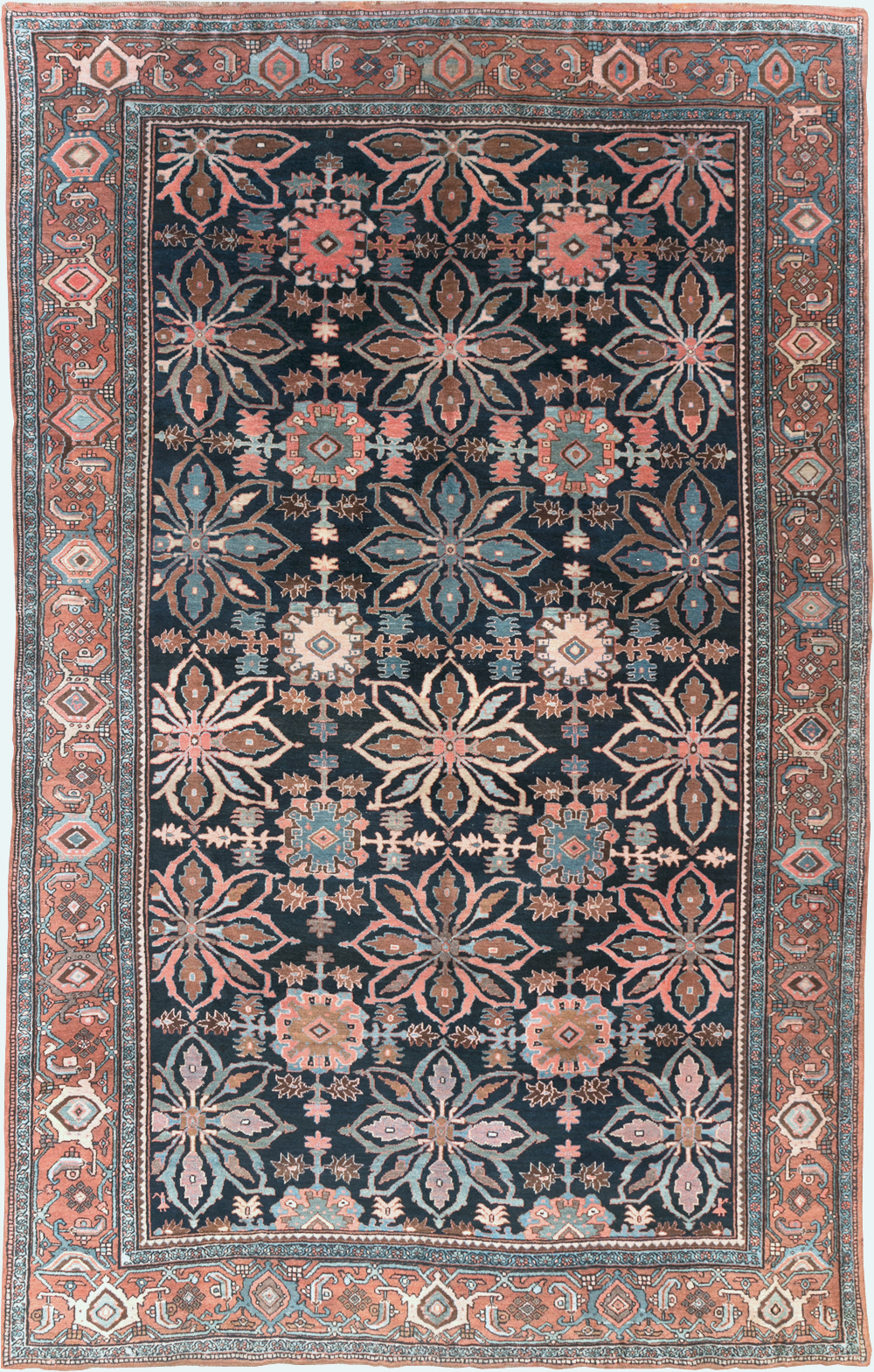 Antique Persian Bidjar Room Size Carpet, No.31483 - Gss