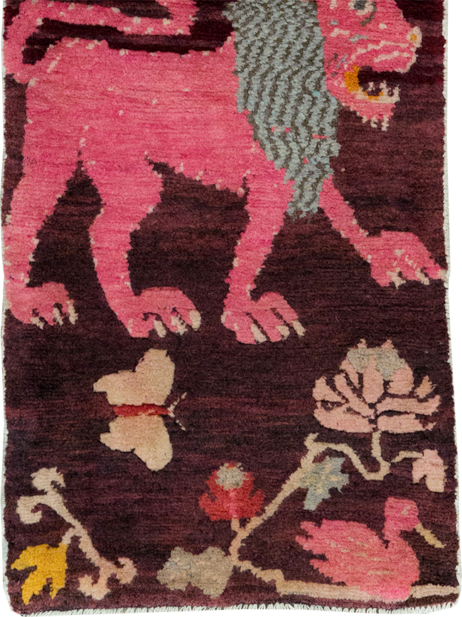 Vintage Tibetan Small Pictorial Runner, No.31487 - Gss