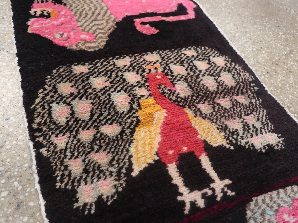 Vintage Tibetan Small Pictorial Runner, No.31487 - Gss