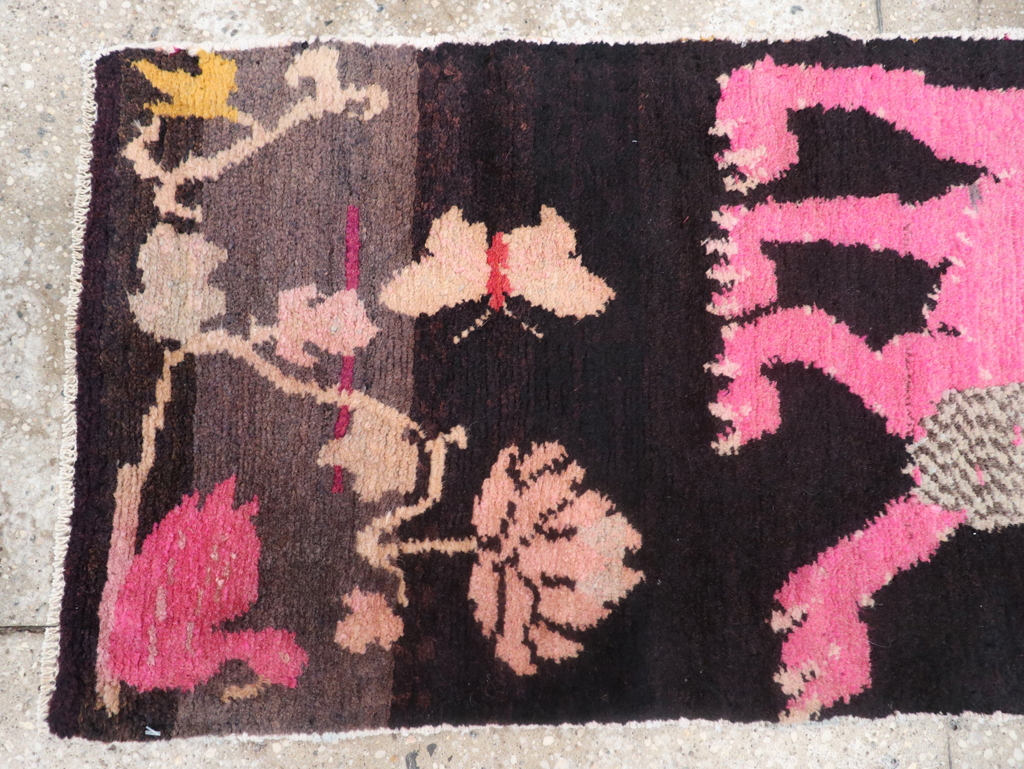 Vintage Tibetan Small Pictorial Runner, No.31487 - Gss