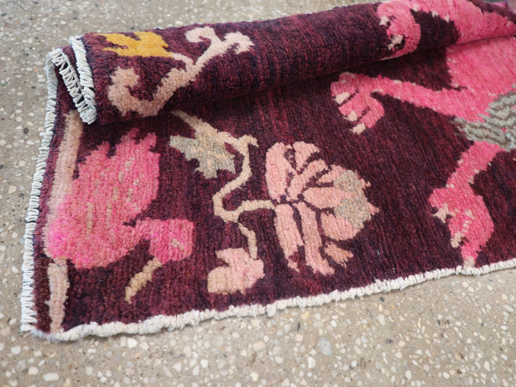 Vintage Tibetan Small Pictorial Runner, No.31487 - Gss