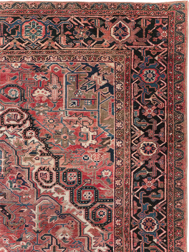 Antique Persian Heriz Large Carpet, No.31493 - Gss