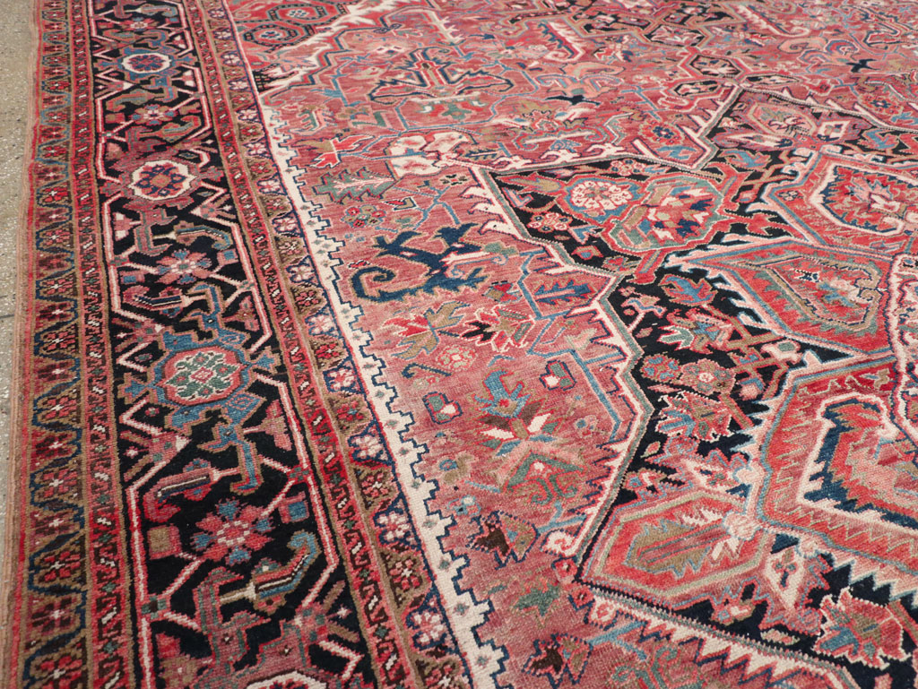 Antique Persian Heriz Large Carpet, No.31493 - Gss