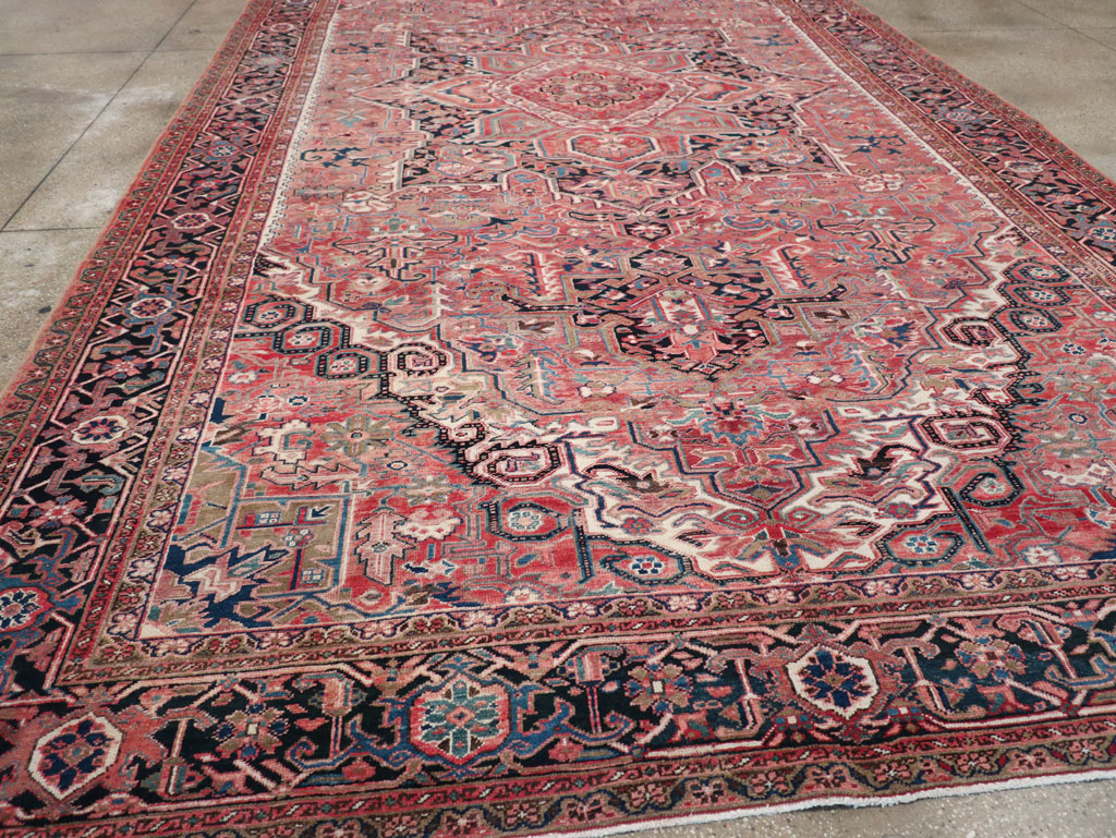 Antique Persian Heriz Large Carpet, No.31493 - Gss
