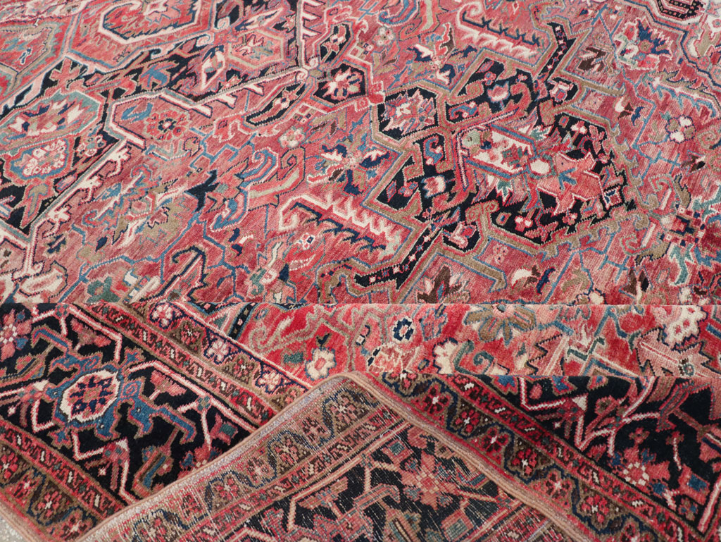Antique Persian Heriz Large Carpet, No.31493 - Gss