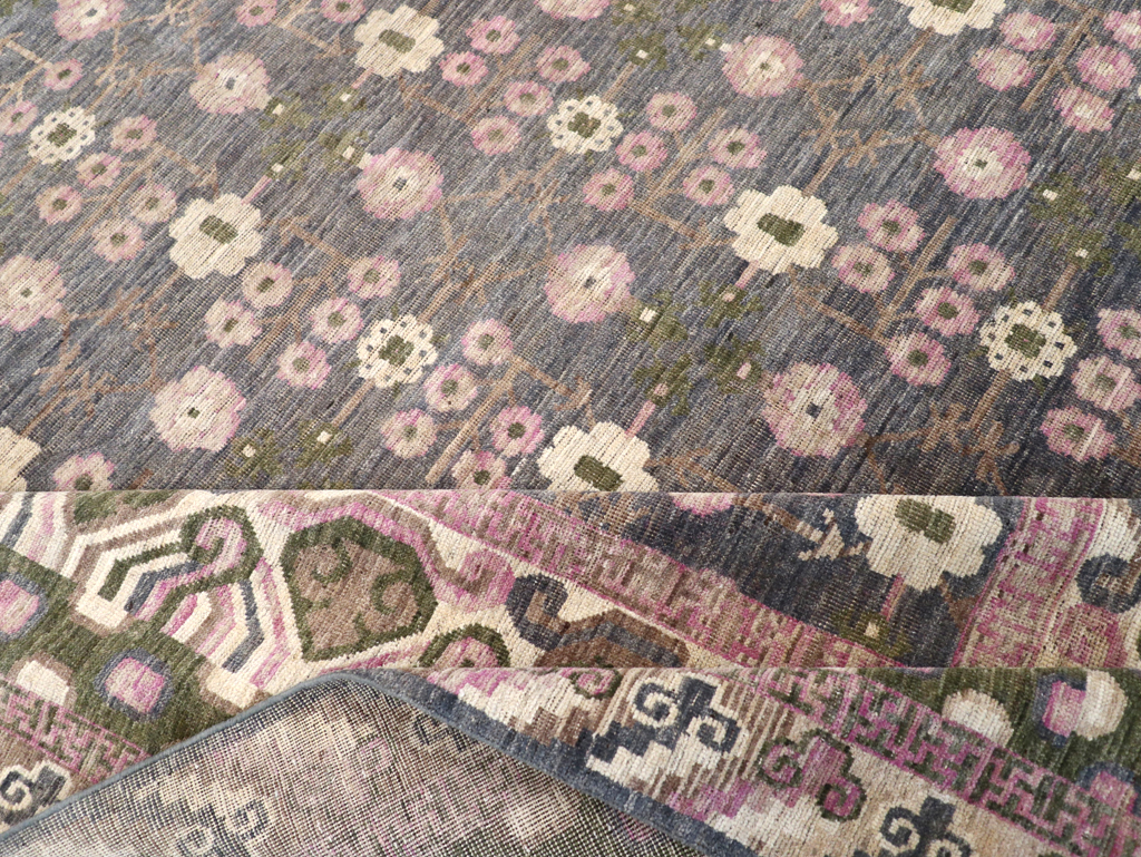 Modern East Turkestan Khotan Room Size Carpet, No.31495 - Gss