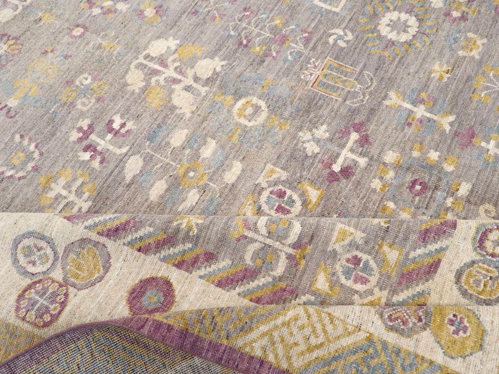 Modern East Turkestan Khotan Room Size Carpet, No.31496 - Gss