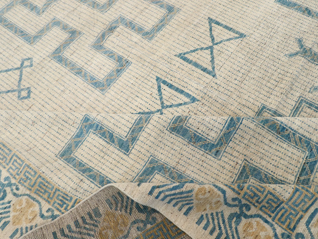 African Tuareg Inspired Modern East Turkestan Khotan Room Size Carpet, No.31498 - Gss