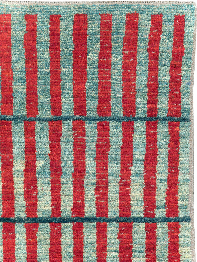 Contemporary Turkish Art Deco Style Accent Carpet, No.31500 - Gss