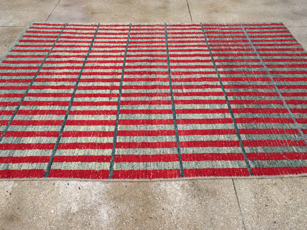 Contemporary Turkish Art Deco Style Accent Carpet, No.31500 - Gss