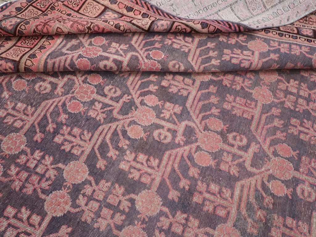 Antique East Turkestan Khotan Room Size Carpet, No.31505 - Gss