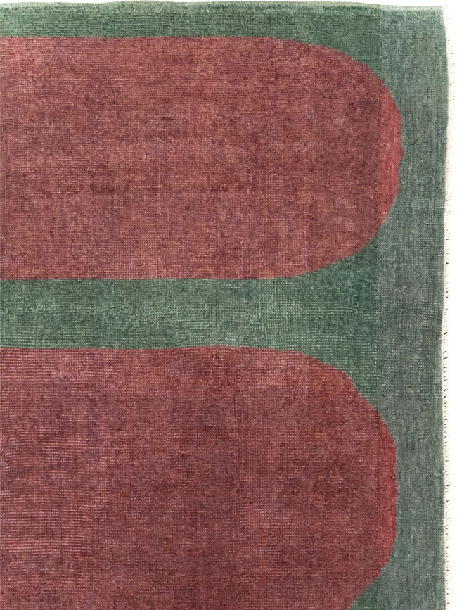 Vintage Turkish Art Deco Style Rug, No.31513 - Gss