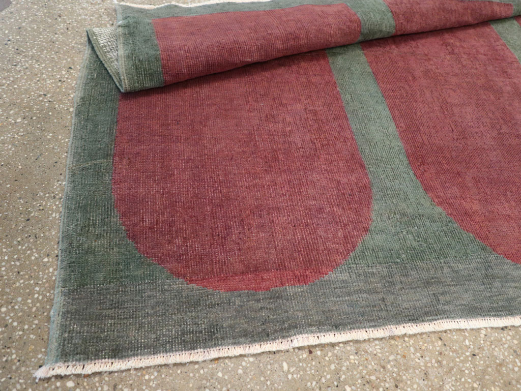 Vintage Turkish Art Deco Style Rug, No.31513 - Gss