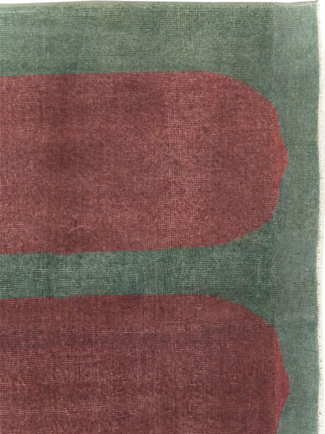 Vintage Turkish Art Deco Style Rug, No.31515 - Gss