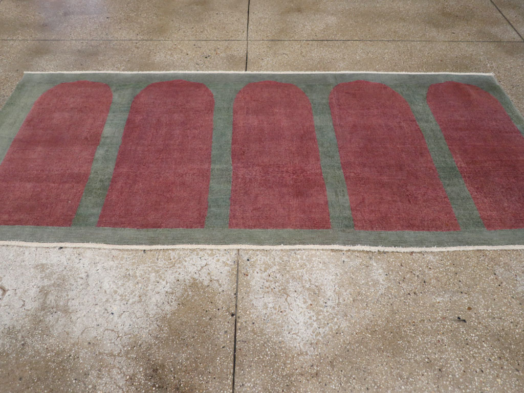 Vintage Turkish Art Deco Style Rug, No.31515 - Gss