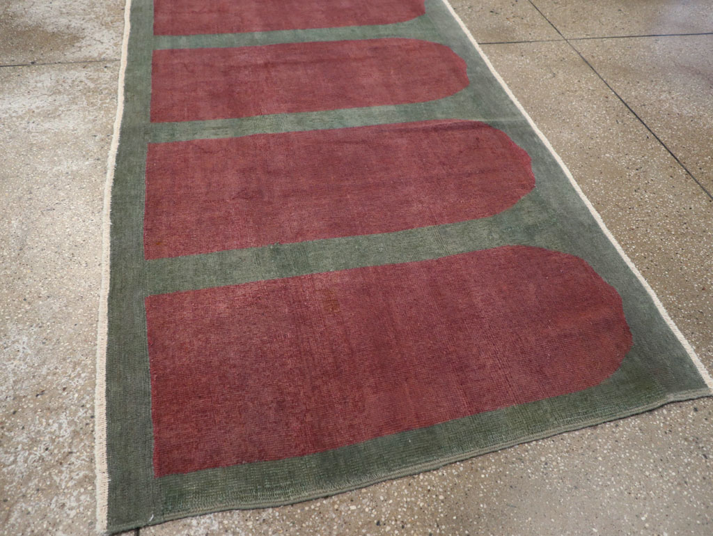 Vintage Turkish Art Deco Style Rug, No.31515 - Gss