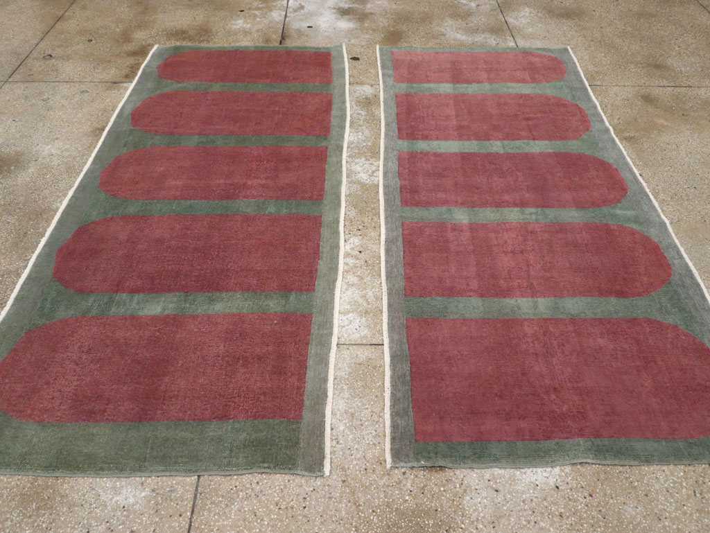 Vintage Turkish Art Deco Style Rug, No.31515 - Gss