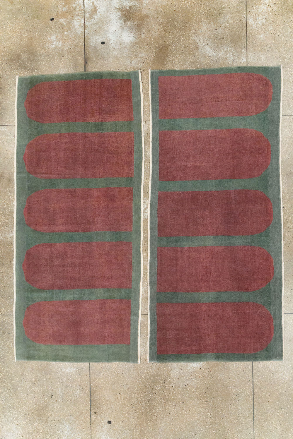 Vintage Turkish Art Deco Style Rug, No.31515 - Gss