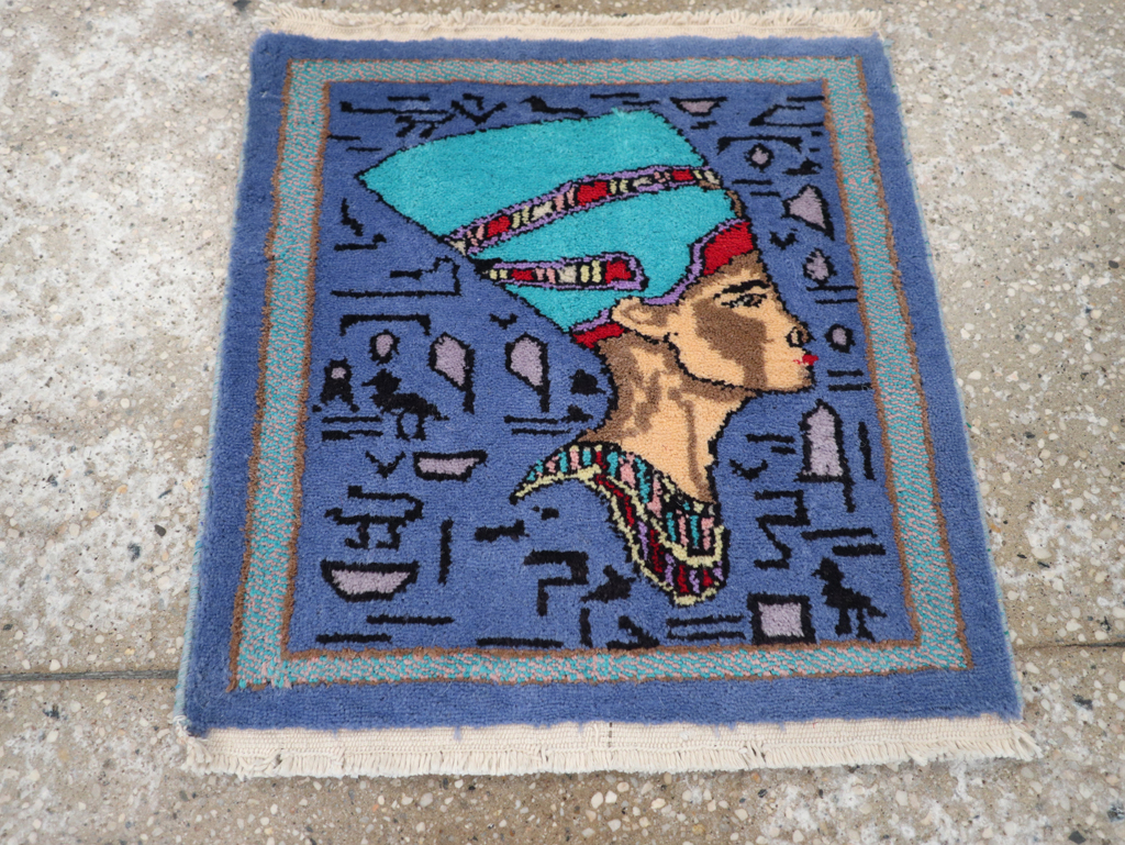 Vintage Egyptian Pictorial Rug, No.31517 - Gss