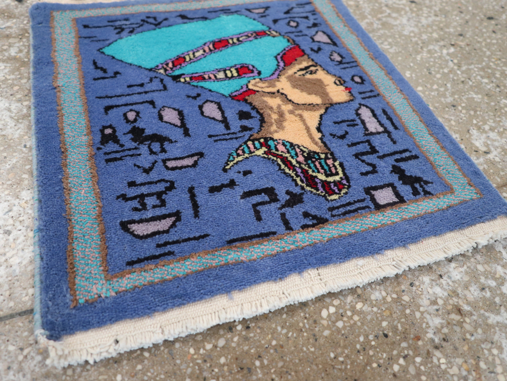 Vintage Egyptian Pictorial Rug, No.31517 - Gss