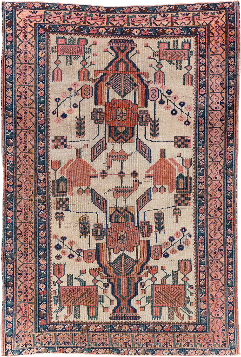 Antique Persian Afshar Rug, No.31521 - Gss