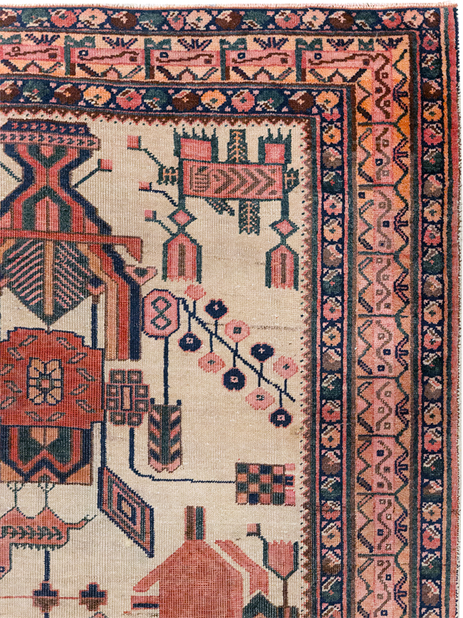 Antique Persian Afshar Rug, No.31521 - Gss