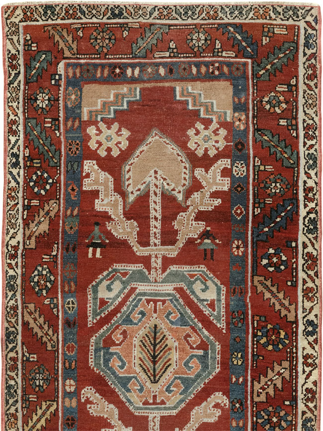 Antique Persian Bakshaish Runner, No.31522 - Gss