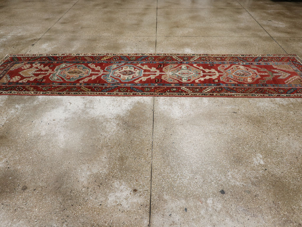 Antique Persian Bakshaish Runner, No.31522 - Gss