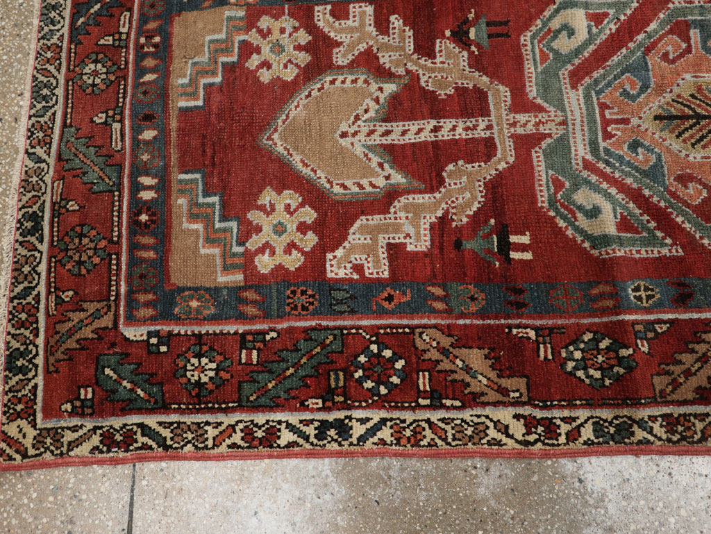 Antique Persian Bakshaish Runner, No.31522 - Gss