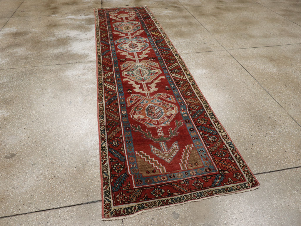 Antique Persian Bakshaish Runner, No.31522 - Gss