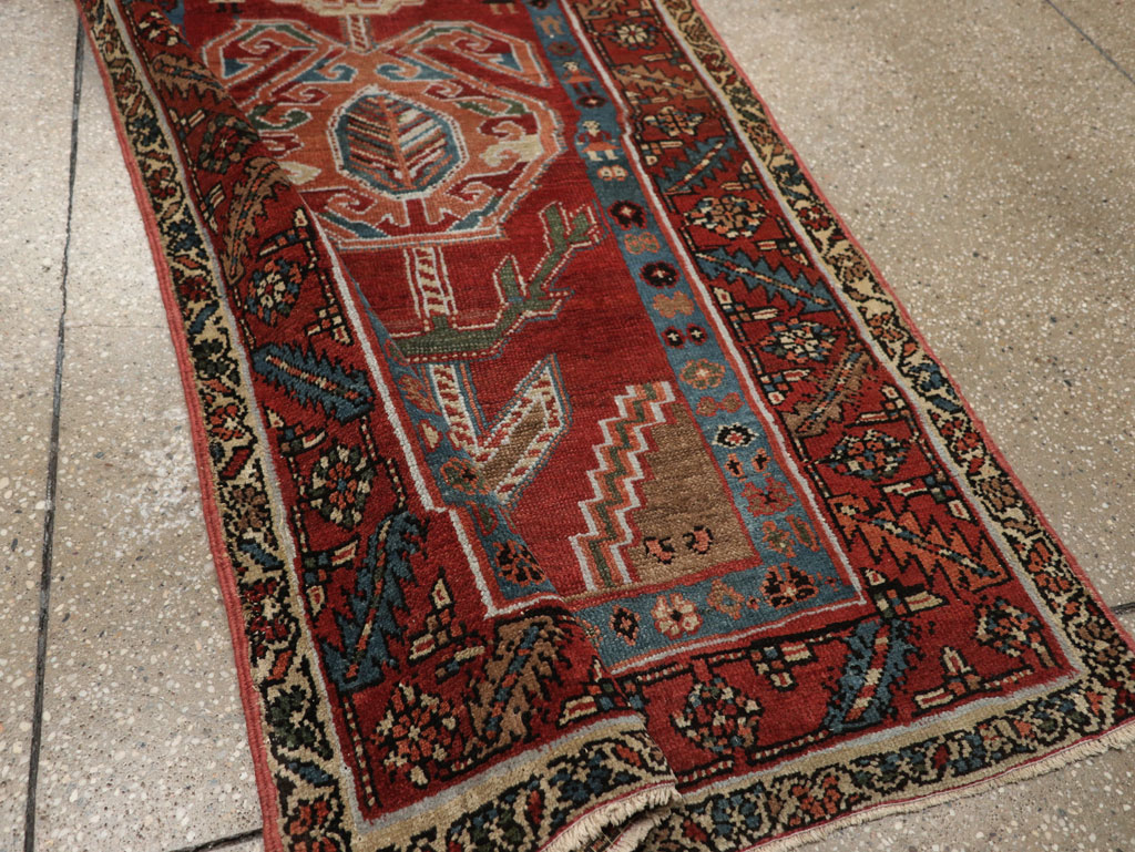 Antique Persian Bakshaish Runner, No.31522 - Gss