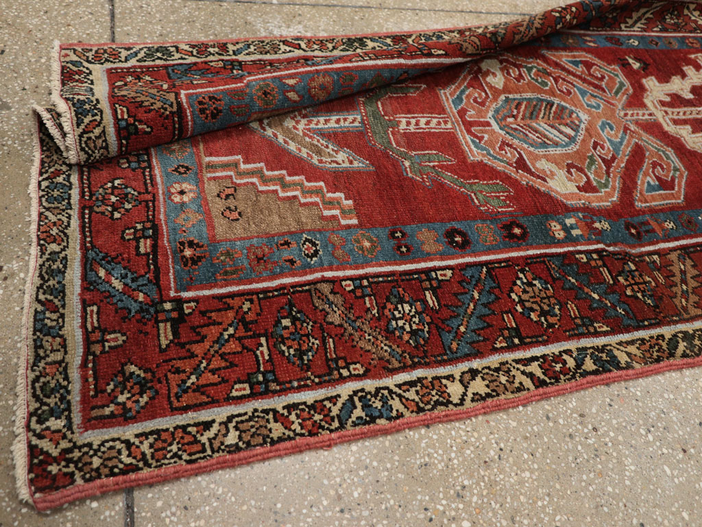 Antique Persian Bakshaish Runner, No.31522 - Gss