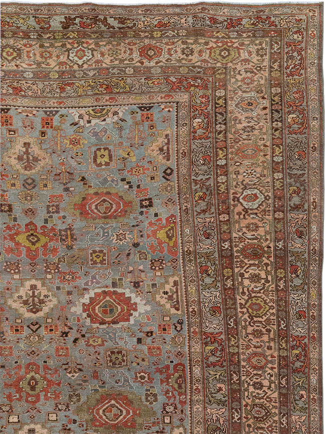 Antique Persian Bidjar Room Size Carpet, No.31523 - Gss
