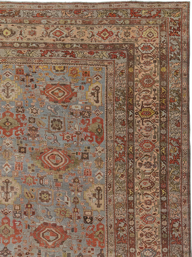 Antique Persian Bidjar Room Size Carpet, No.31523 - Gss