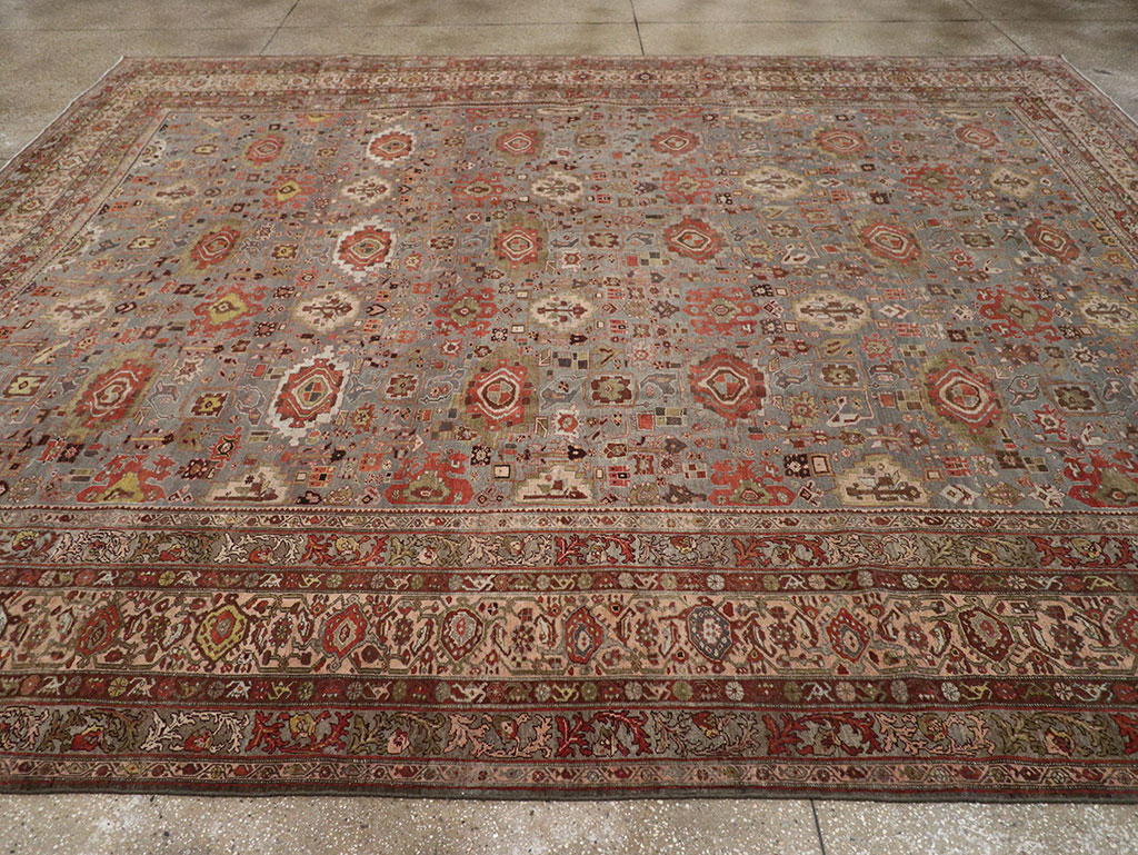 Antique Persian Bidjar Room Size Carpet, No.31523 - Gss