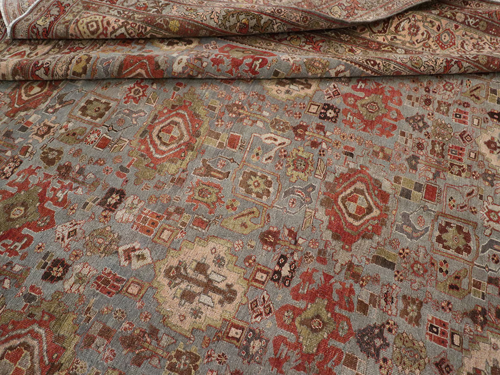 Antique Persian Bidjar Room Size Carpet, No.31523 - Gss