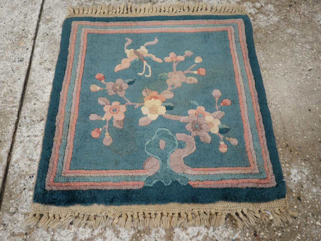 Vintage Chinese Art Deco Pictorial Rug, No.31526 - Gss