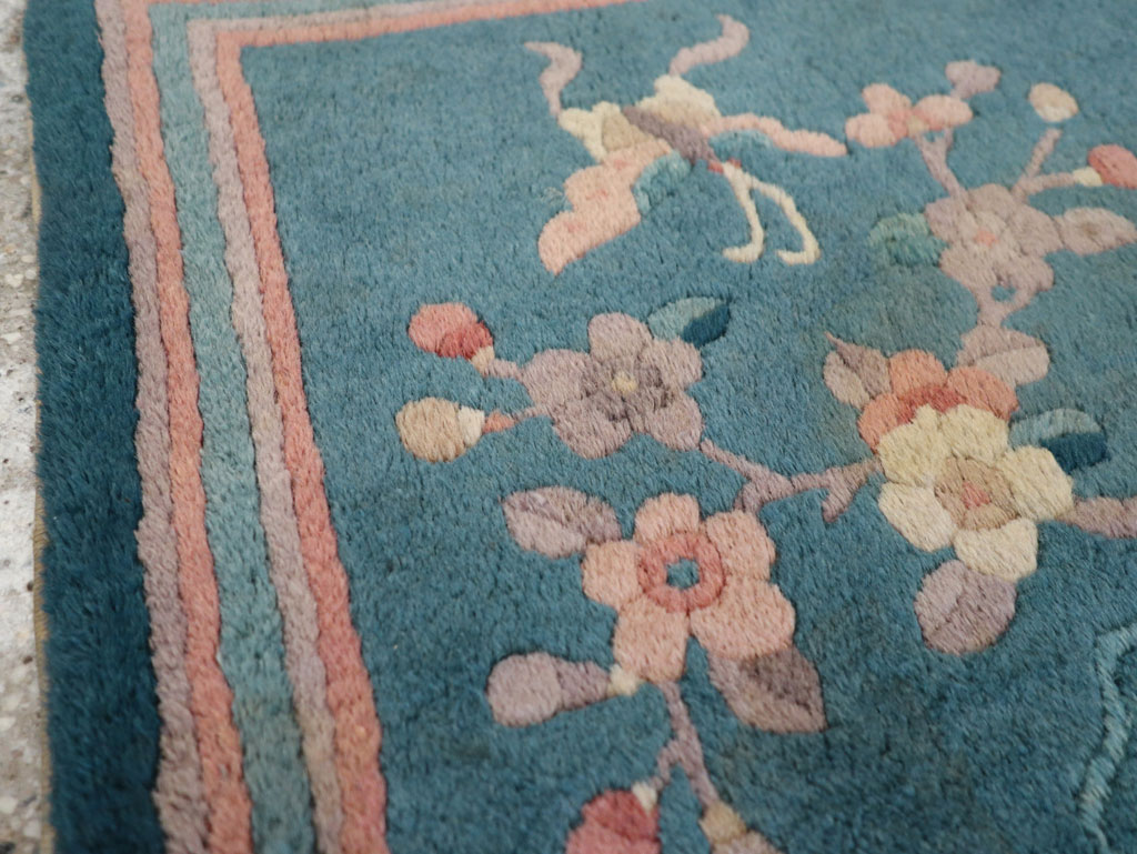 Vintage Chinese Art Deco Pictorial Rug, No.31526 - Gss