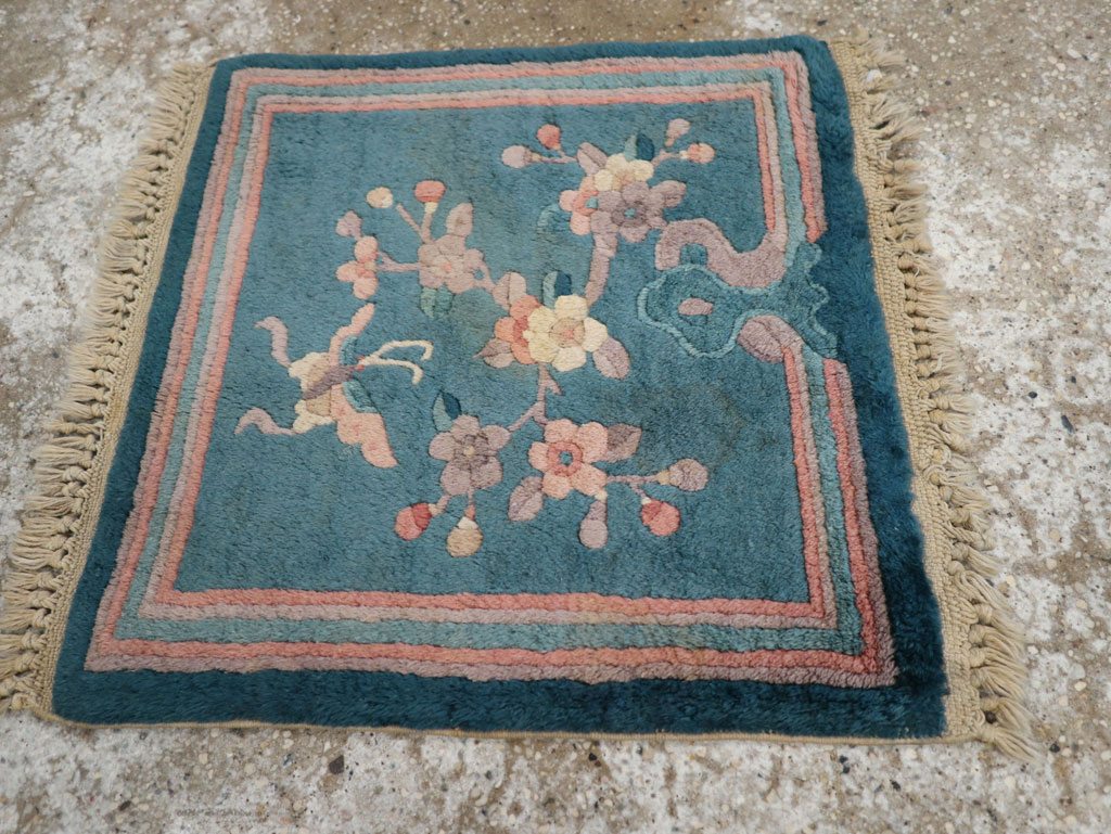 Vintage Chinese Art Deco Pictorial Rug, No.31526 - Gss