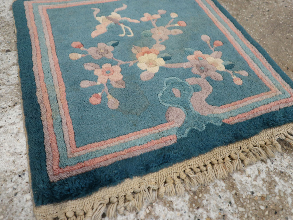 Vintage Chinese Art Deco Pictorial Rug, No.31526 - Gss