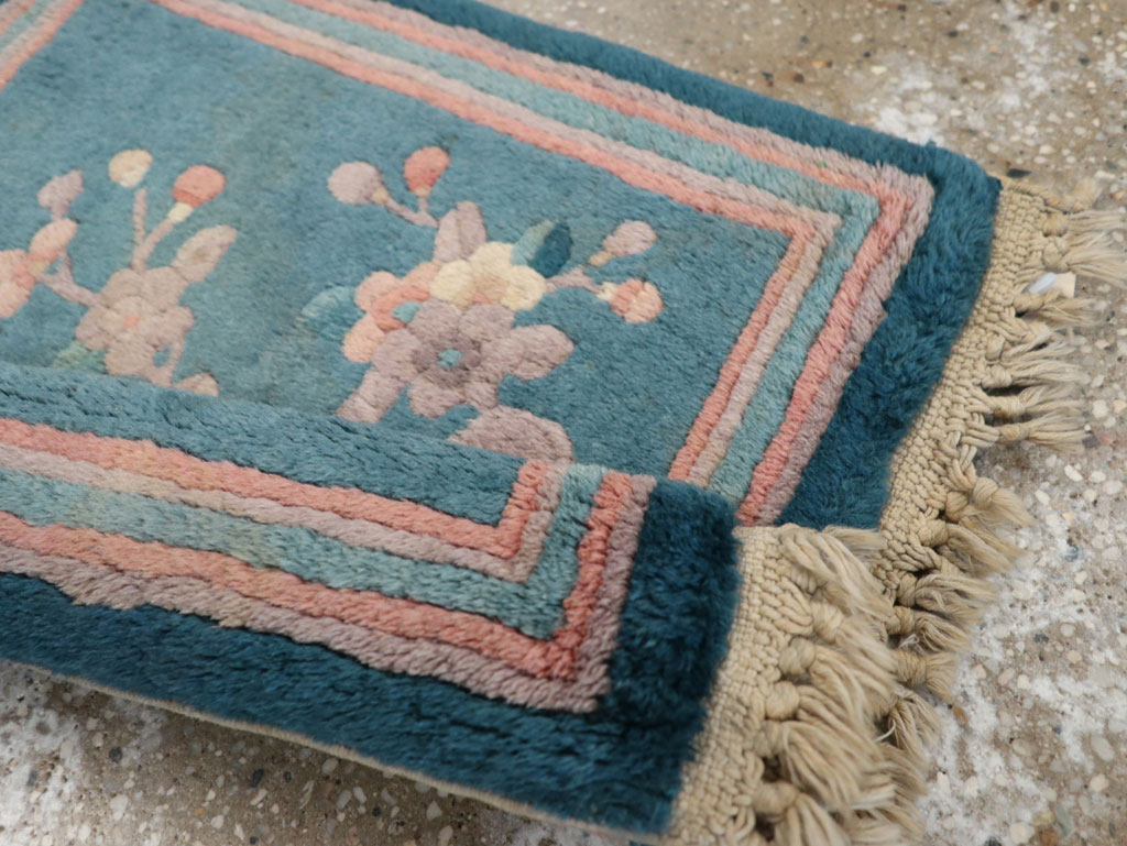 Vintage Chinese Art Deco Pictorial Rug, No.31526 - Gss