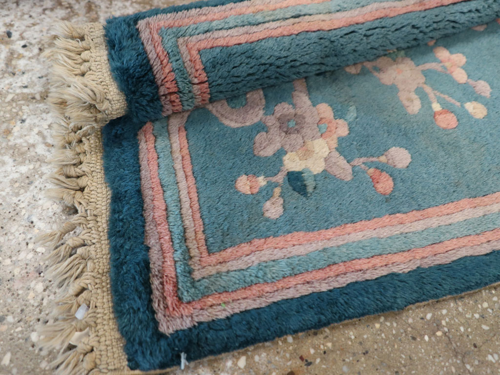 Vintage Chinese Art Deco Pictorial Rug, No.31526 - Gss